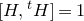left bracket upper H comma Superscript t Baseline upper H right bracket equals 1