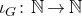 iota Subscript upper G Baseline colon double struck upper N right arrow double struck upper N