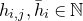 h Subscript i comma j Baseline comma h overbar Subscript i Baseline element of double struck upper N