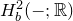 upper H Subscript b Superscript 2 Baseline left parenthesis minus semicolon double struck upper R right parenthesis