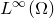 upper L Superscript normal infinity Baseline left parenthesis normal upper Omega right parenthesis