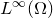 upper L Superscript normal infinity Baseline left parenthesis normal upper Omega right parenthesis