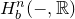 upper H Subscript b Superscript n Baseline left parenthesis minus comma double struck upper R right parenthesis