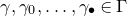gamma comma gamma 0 comma ellipsis comma gamma Subscript bullet Baseline element of normal upper Gamma