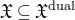 German upper X subset of or equal to German upper X Superscript dual