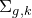 normal upper Sigma Subscript g comma k