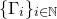 left brace normal upper Gamma Subscript i Baseline right brace Subscript i element of double struck upper N