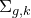 normal upper Sigma Subscript g comma k
