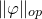StartMetric phi EndMetric Subscript o p