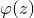 phi left parenthesis z right parenthesis