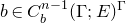 b element of upper C Subscript b Superscript n minus 1 Baseline left parenthesis normal upper Gamma semicolon upper E right parenthesis Superscript normal upper Gamma