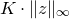 upper K dot StartMetric z EndMetric Subscript normal infinity