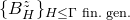 left brace upper B Subscript upper H Superscript z Baseline right brace Subscript upper H less than or equals normal upper Gamma fin period gen period
