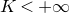 upper K less than plus normal infinity