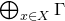 circled plus Underscript x element of upper X Endscripts normal upper Gamma