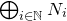 circled plus Underscript i element of double struck upper N Endscripts upper N Subscript i