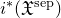 i Superscript asterisk Baseline left parenthesis German upper X Superscript sep Baseline right parenthesis