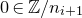 0 element of double struck upper Z divided by n Subscript i plus 1