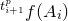Superscript t Super Subscript i plus 1 Super Superscript p Baseline f left parenthesis upper A Subscript i Baseline right parenthesis