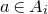 a element of upper A Subscript i