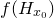 f left parenthesis upper H Subscript x 0 Baseline right parenthesis