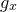 g Subscript x