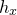 h Subscript x