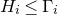 upper H Subscript i Baseline less than or equals normal upper Gamma Subscript i