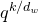 q Superscript k divided by d Super Subscript w