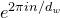 e Superscript 2 pi i n divided by d Super Subscript w