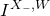 upper I Superscript upper X Super Subscript minus Superscript comma upper W