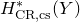 upper H Subscript normal upper C normal upper R comma normal c normal s Superscript asterisk Baseline left parenthesis upper Y right parenthesis