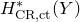 upper H Subscript normal upper C normal upper R comma normal c normal t Superscript asterisk Baseline left parenthesis upper Y right parenthesis