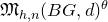 German upper M Subscript h comma n Baseline left parenthesis upper B upper G comma d right parenthesis Superscript theta