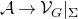 script upper A right arrow script upper V Subscript upper G Baseline vertical bar Subscript normal upper Sigma Baseline