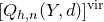 left bracket upper Q Subscript h comma n Baseline left parenthesis upper Y comma d right parenthesis right bracket Superscript normal v normal i normal r