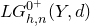 upper L upper G Subscript h comma n Superscript 0 Super Superscript plus Baseline left parenthesis upper Y comma d right parenthesis
