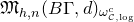 German upper M Subscript h comma n Baseline left parenthesis upper B normal upper Gamma comma d right parenthesis Subscript omega Sub Subscript script upper C comma normal l normal o normal g Sub Superscript c