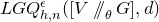 upper L upper G upper Q Subscript h comma n Superscript epsilon Baseline left parenthesis left bracket upper V slash slash Subscript theta Baseline upper G right bracket comma d right parenthesis