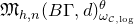 German upper M Subscript h comma n Baseline left parenthesis upper B normal upper Gamma comma d right parenthesis Subscript omega Sub Subscript script upper C comma normal l normal o normal g Superscript theta