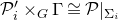 script upper P prime Subscript i Baseline times Subscript upper G Baseline normal upper Gamma approximately equals script upper P vertical bar Subscript normal upper Sigma Sub Subscript i Subscript Baseline
