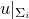 u vertical bar Subscript normal upper Sigma Sub Subscript i Subscript Baseline