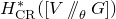 upper H Subscript normal upper C normal upper R Superscript asterisk Baseline left parenthesis left bracket upper V slash slash Subscript theta Baseline upper G right bracket right parenthesis