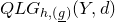 upper Q upper L upper G Subscript h comma left parenthesis g underbar right parenthesis Baseline left parenthesis upper Y comma d right parenthesis