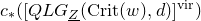 c Subscript asterisk Baseline left parenthesis left bracket upper Q upper L upper G Subscript upper Z underbar Baseline left parenthesis normal upper C normal r normal i normal t left parenthesis w right parenthesis comma d right parenthesis right bracket Superscript normal v normal i normal r Baseline right parenthesis