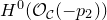 upper H Superscript 0 Baseline left parenthesis script upper O Subscript script upper C Baseline left parenthesis minus p 2 right parenthesis right parenthesis