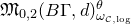 German upper M Subscript 0 comma 2 Baseline left parenthesis upper B normal upper Gamma comma d right parenthesis Subscript omega Sub Subscript script upper C comma normal l normal o normal g Superscript theta