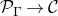 script upper P Subscript normal upper Gamma Baseline right arrow script upper C