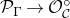 script upper P Subscript normal upper Gamma Baseline right arrow script upper O Subscript script upper C Superscript ring