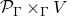 script upper P Subscript normal upper Gamma Baseline times Subscript normal upper Gamma Baseline upper V